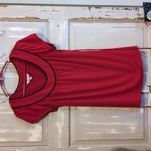 Red Dress Shirt M Women's